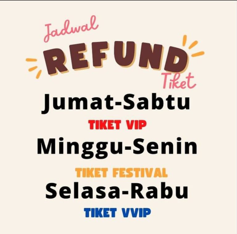 Rugi Ratusan Juta, Panitia Konser Denny Caknan di Setigi Pastikan Refund Tiket Mulai Hari Ini Jadwal refund tiket konser Denny Caknan di Wisata Setigi Desa Sekapuk. (Poster dok. Panitia)