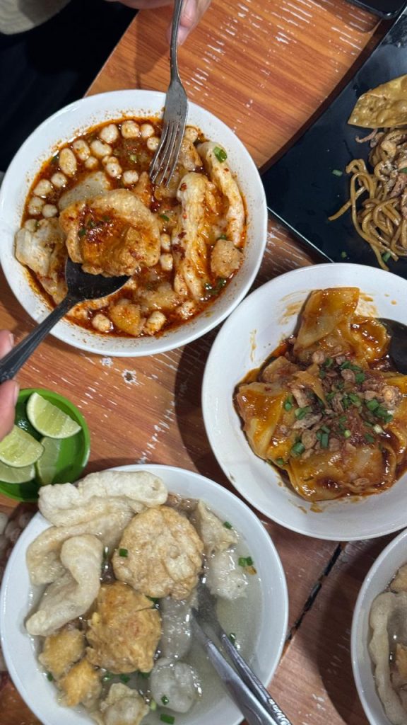 Bakso aci di Cuangki Cep Brewok Gresik. (Foto: Infogresik)