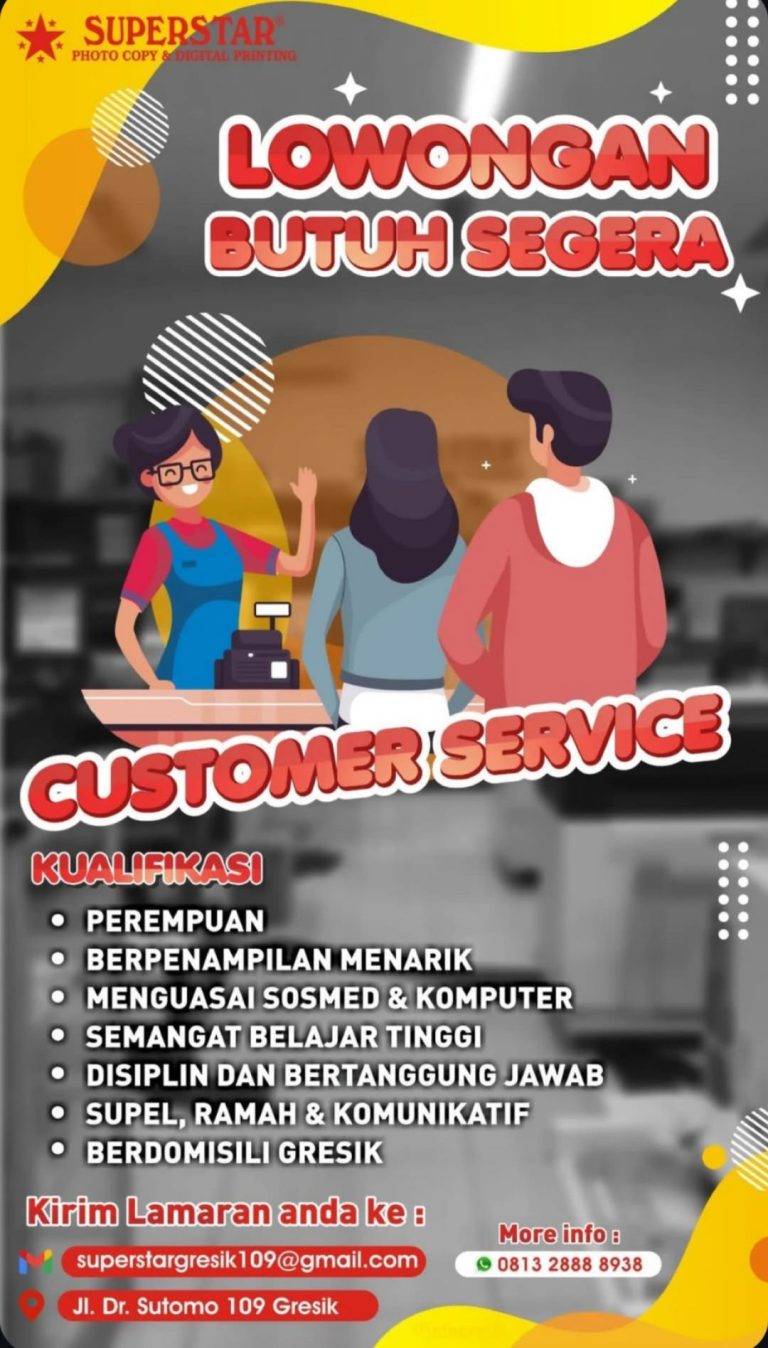 Poster Loker di Superstar Gresik. (Foto: Ist/Infogresik)