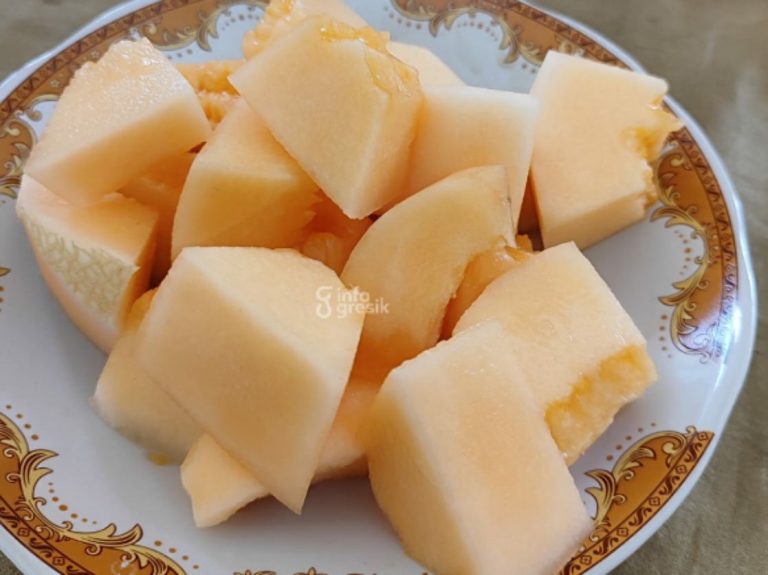 Melon hasil budidaya Bumdes Sukodono Panceng. (Foto: Ist/Infogresik)