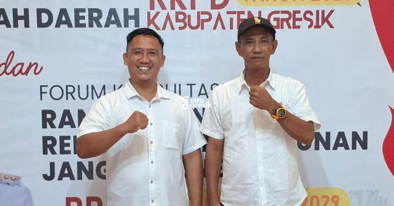 Ketua Praban Gresik, H. Yazid (kanan), dan Sekjen, M. Ismail Fahmi. (Foto: Ist/Infogresik)