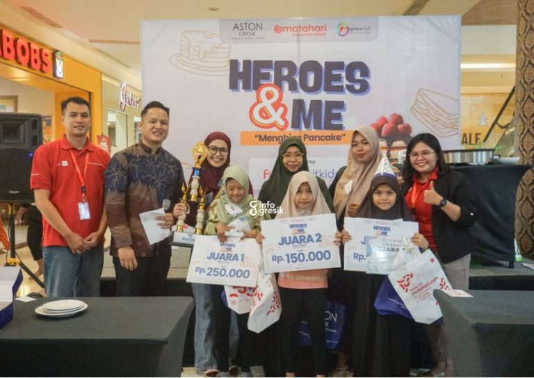 Pemenang lomba Menghias Pancake di Gressmall. (Foto: Ist/Infogresik)