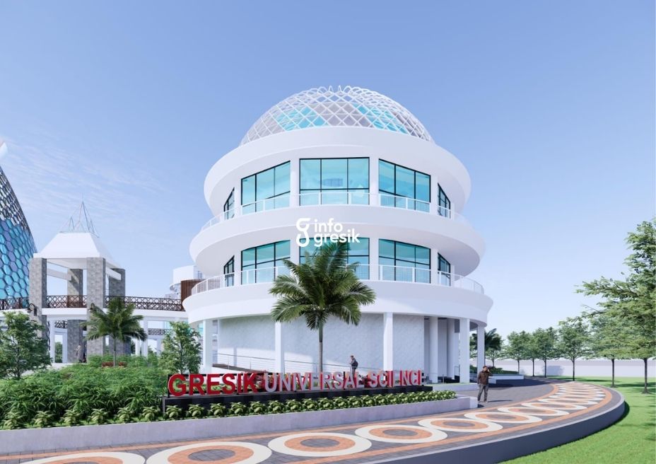 Bangunan Gresik Universal Science Center (GUS) yang berlokasi di kompleks Islamic Center Balongpanggang. (Foto: Ist/Infogresik)