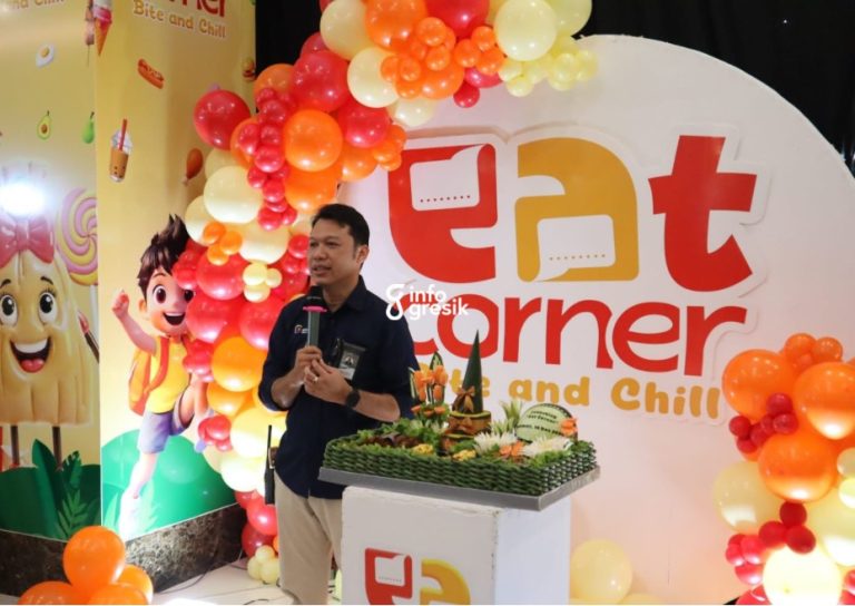General Manager Gressmall, Erich Pramono Bangun, saat peluncuran Eat Corner. (Foto: Ist/Infogresik)