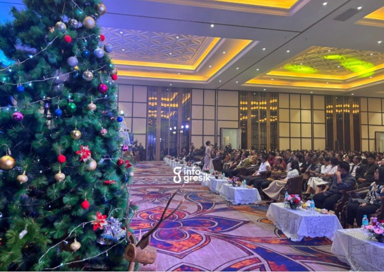 Suasana perayaan Natal Bamag Gresik. (Foto: Khanif Rosidin/Infogresik)