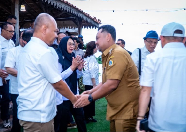 Fandi Akhmad Yani saat menerima kunjungan kerja Komisi IV DPR RI di Kabupaten Gresik. (Foto: Ist/Infogresik)