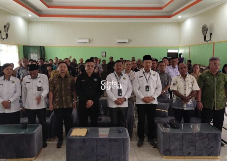 Suasana kegiatan sarasehan Kementerian Agama (Kemenag) bersama Badan Musyawarah Antar Gereja (Bamag) Kabupaten Gresik. (Foto: Ist/Infogresik)