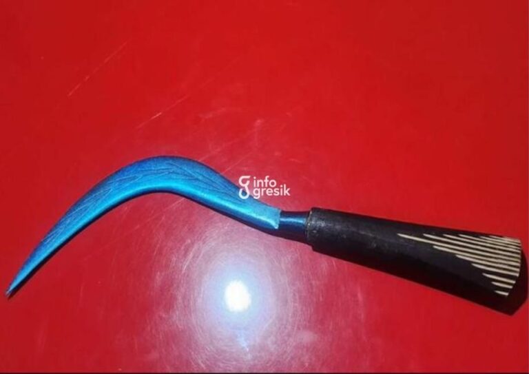 Barang bukti celurit yang diamankan petugas. (Foto: Ist/Infogresik)