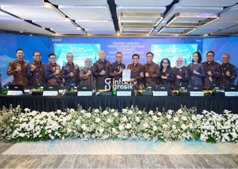 Dewan Komisaris dan Direksi PT Semen Indonesia (Persero) Tbk (SIG)￼ saat mengikuti Rapat Umum Pemegang Saham Tahunan (RUPST) 2026 di Jakarta. (Foto: Ist/Infogresik)