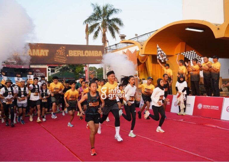 Ribuan peserta mengikuti Semen Gresik Grissee Running Festival 2026. (Foto: Ist/Infogresik)