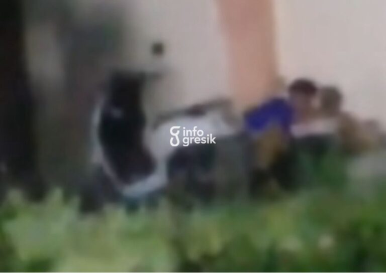 Tangkapan layar video yang memperlihatkan dugaan aksi asusila sepasang muda-mudi di kawasan Alun-alun Sidayu, Kabupaten Gresik. (Foto: Ist/Infogresik)