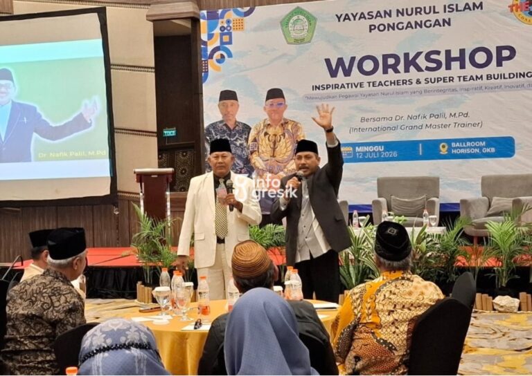 Suasana workshop yang digelar Yayasan Nurul Islam Pongangan. (Foto: Ist/Infogresik)